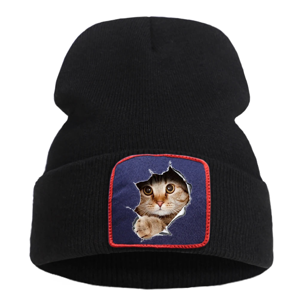 Kitten Print Hat