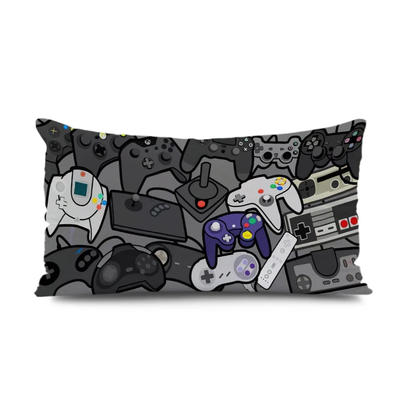 Gamers Home Gaming Hotel Decorative Pillowcase Video Game Party Cushion Cover Color Keyboard