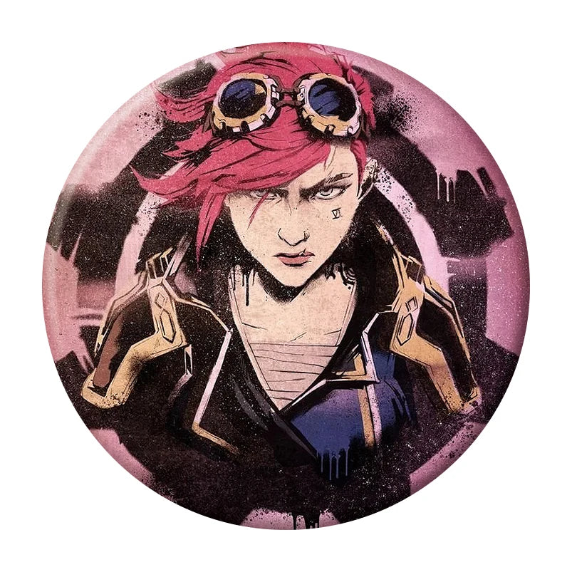 League of Legends Arcane Button Pin