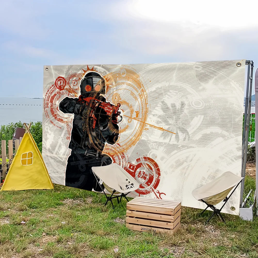 Classic Game Counter-Strike CS 2 Flag For Picnic Party Art Home Decoration Outdoor Camping Banner