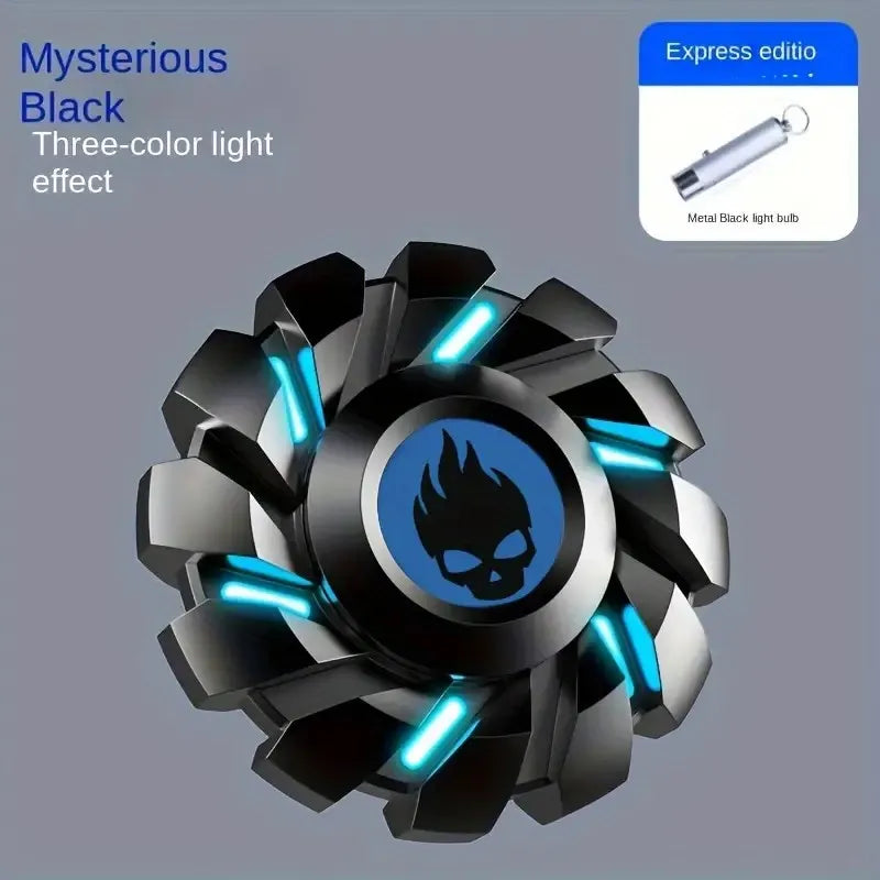 YIJOO Mini Smart Fidget Spinner Toys All-metal Luminous Small Fingertip Gyro Set for Adult Kids Stress Reliever Gifts