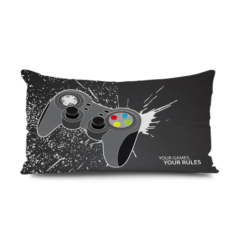 Gamers Home Gaming Hotel Decorative Pillowcase Video Game Party Cushion Cover Color Keyboard