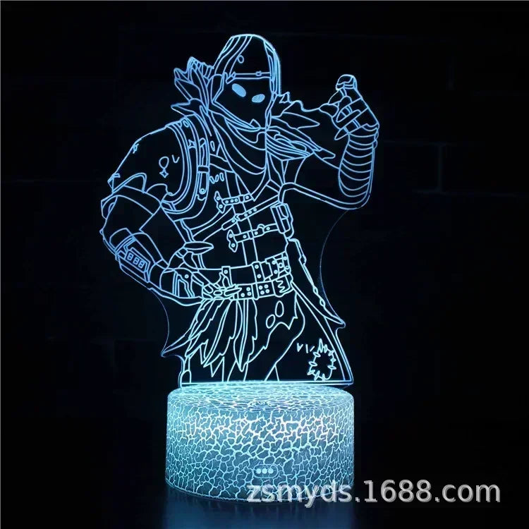 3D Fortnite LED Lamp