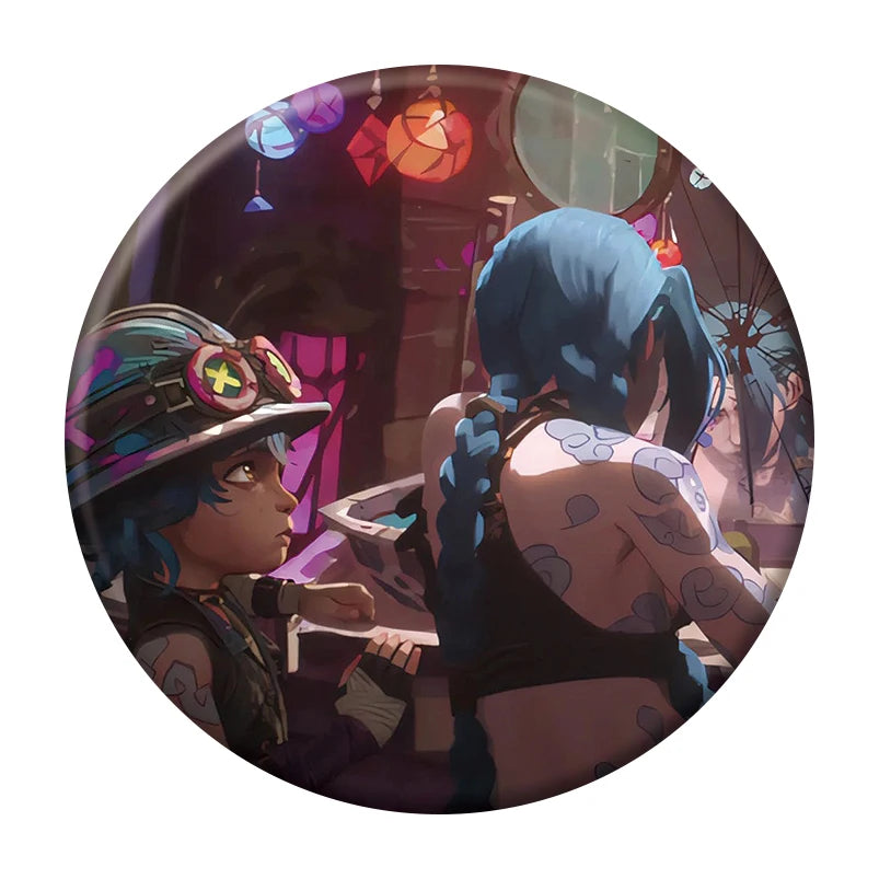 League of Legends Arcane Button Pin