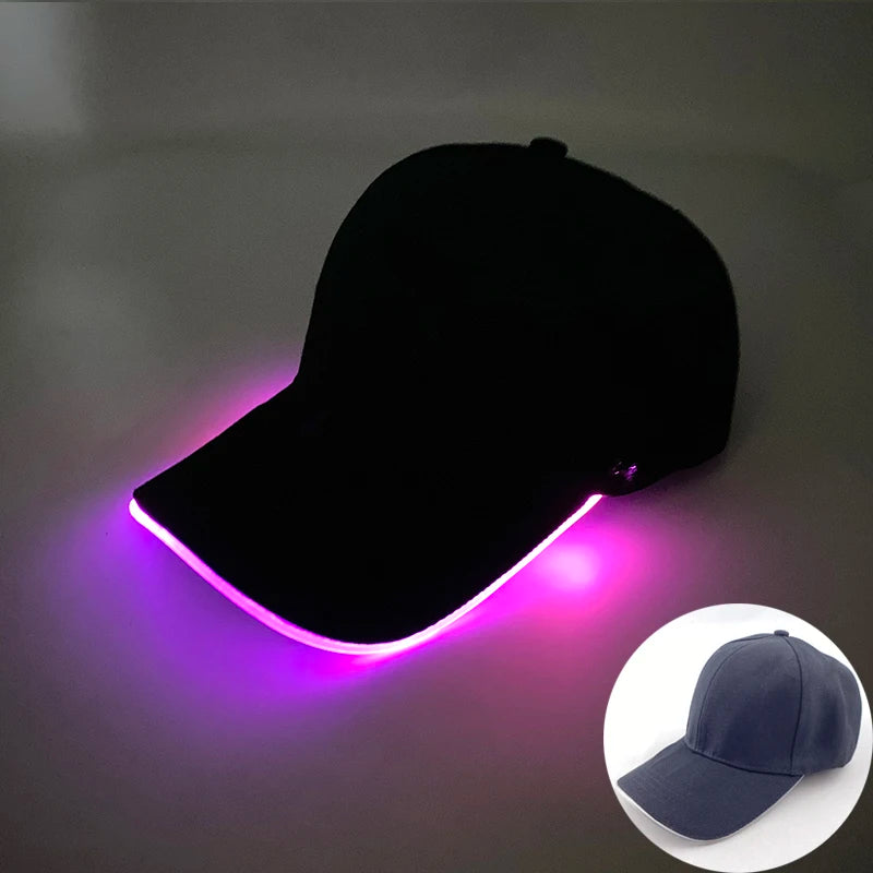 Glowing LED Baseball Cap