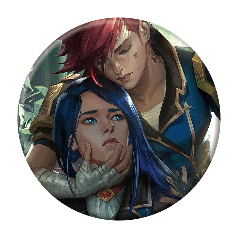 League of Legends Arcane Button Pin