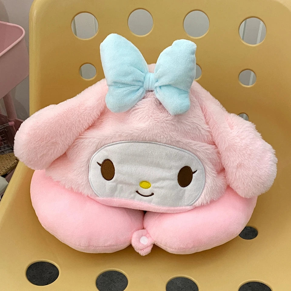 Cartoon style Hooded Neck Pillow