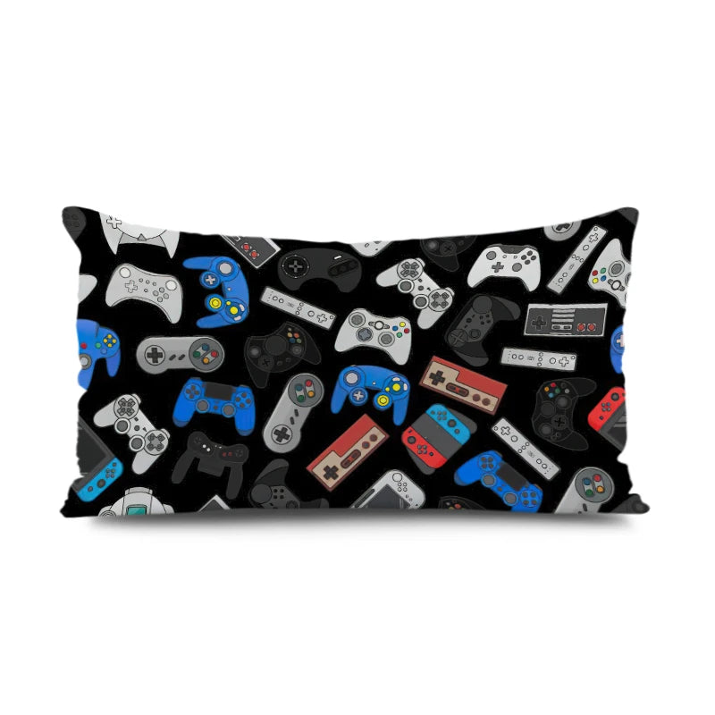 Gamers Home Gaming Hotel Decorative Pillowcase Video Game Party Cushion Cover Color Keyboard