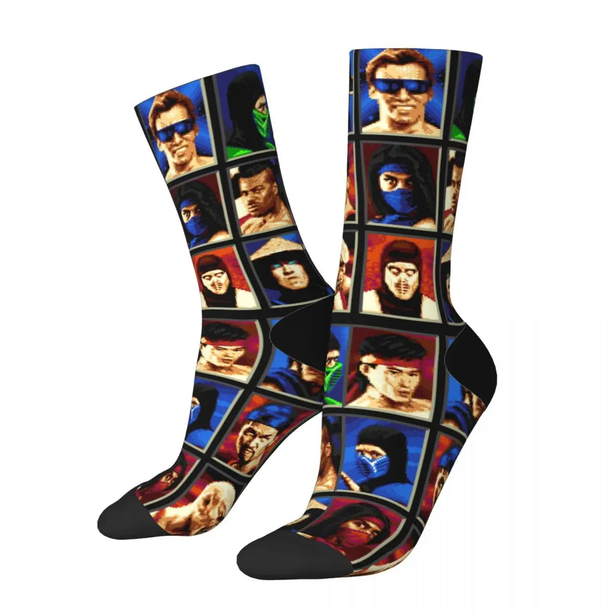 Crazy Mortal Kombat II Genesis Character Socks