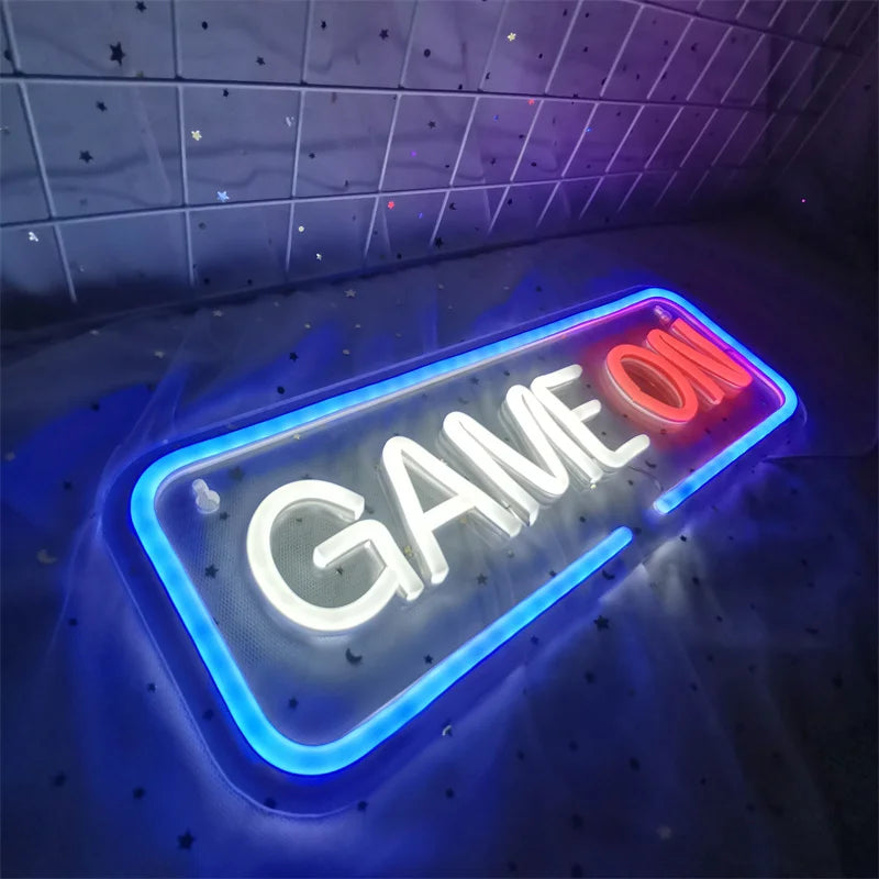 USB LED Game On Sign