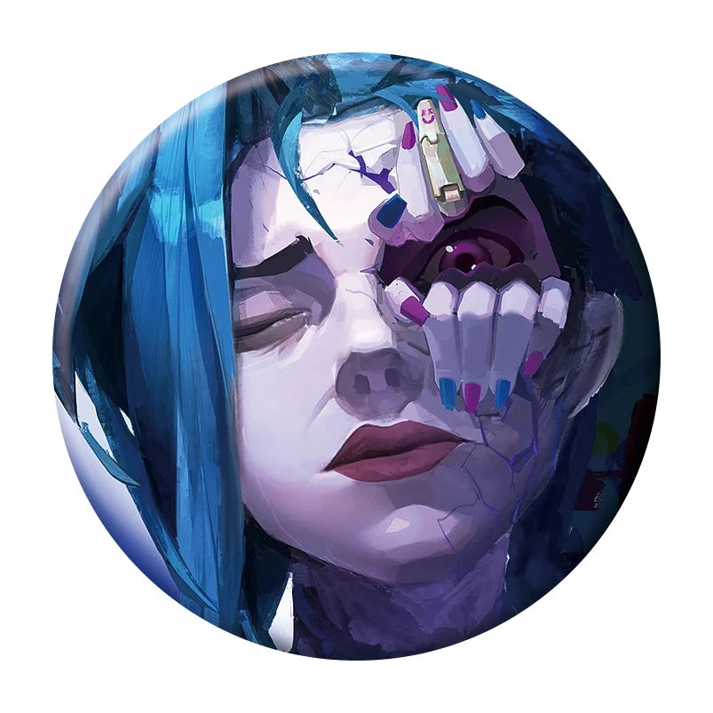 League of Legends Arcane Button Pin