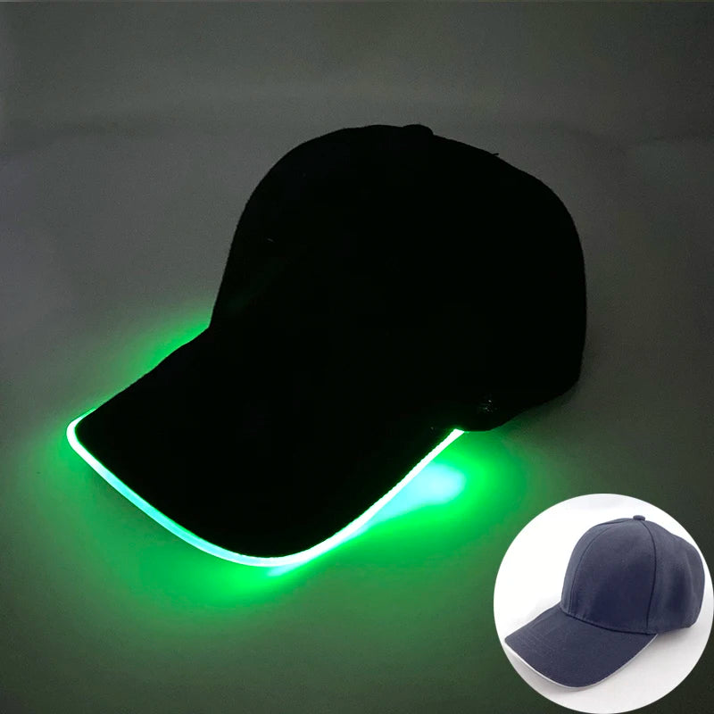 Glowing LED Baseball Cap