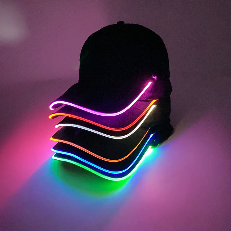 Glowing LED Baseball Cap