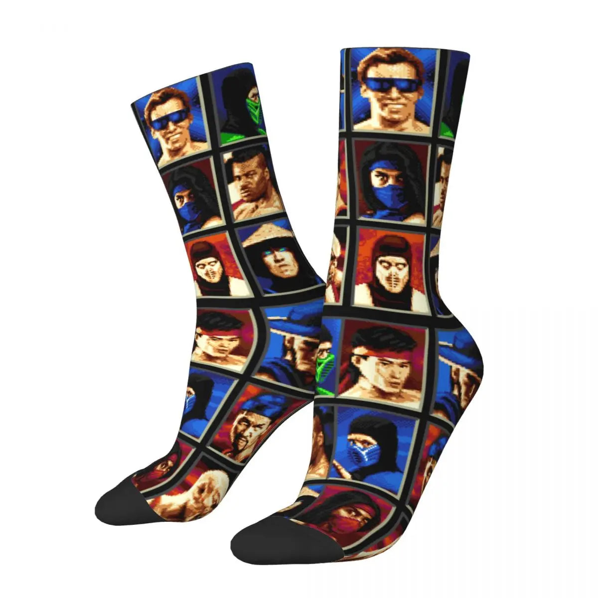 Crazy Mortal Kombat II Genesis Character Socks