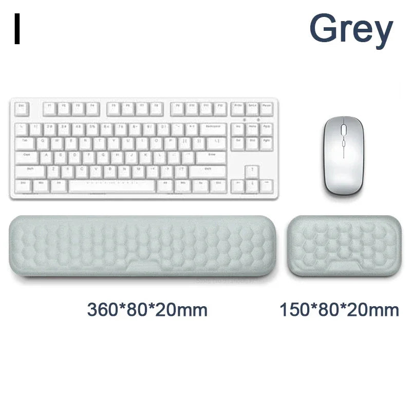 Mouse Pad Keyboard Mouse Wrist Rest Office Typing Protection Relax Wrist Ergonomic Memory Foam Computer Laptop Desk Mat